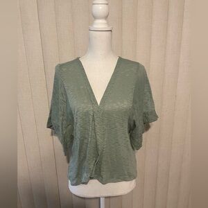 Alya Mint Green Knit Top Size Small